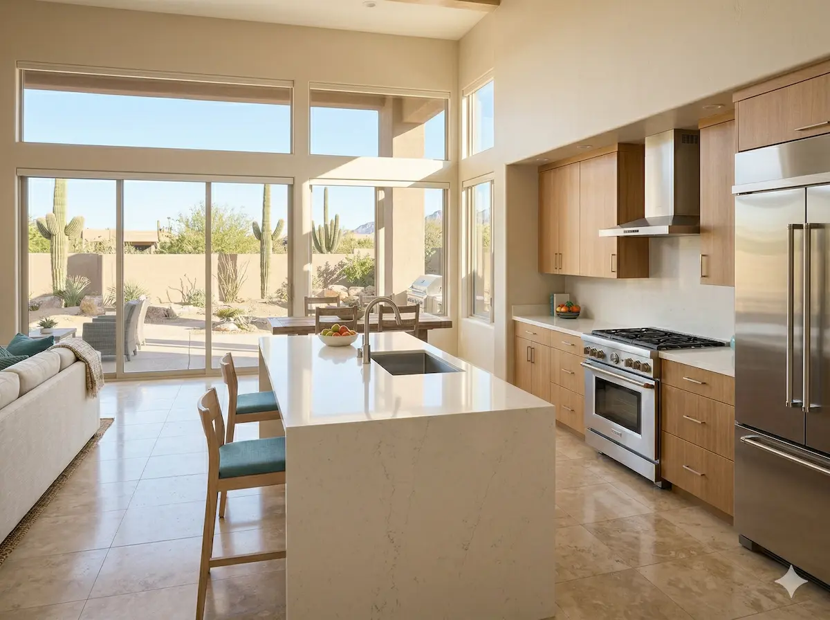 Spotless clean kitchen